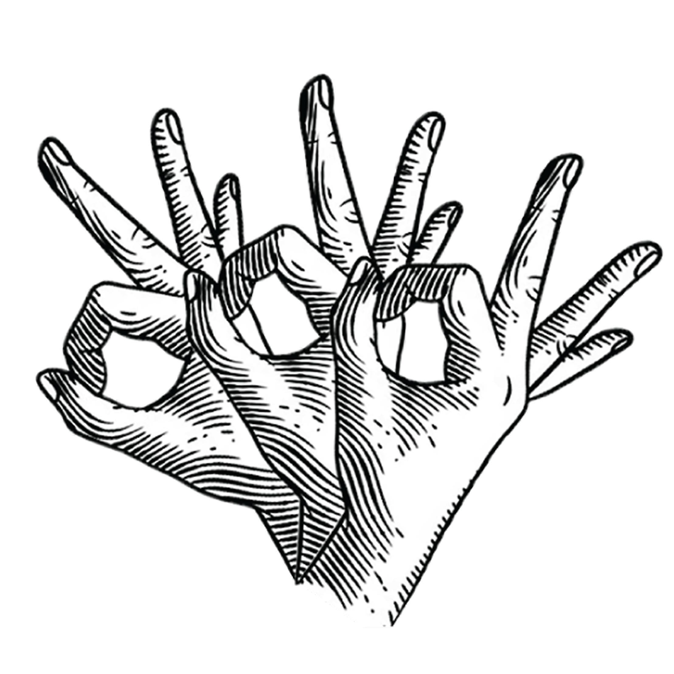 000 architecture studio logo with hands